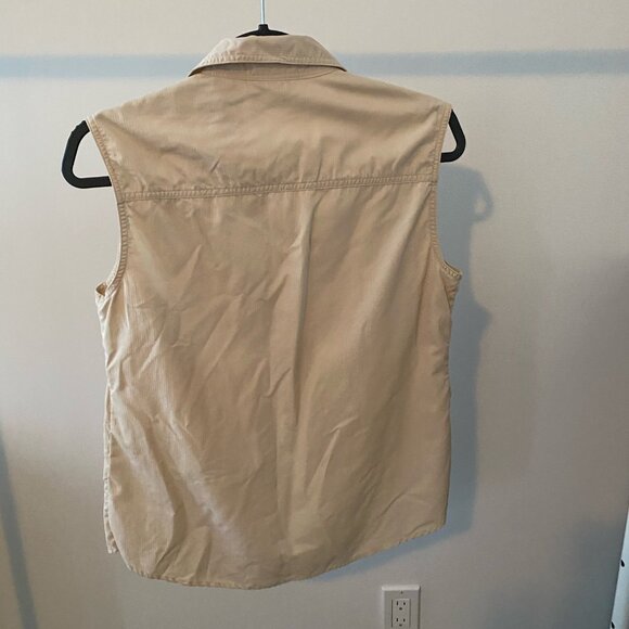 Lightweight breathable vintage collared tank/blouse - Picture 2 of 2